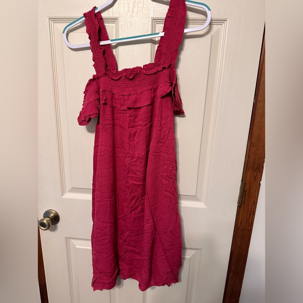 Dress with sheer cover